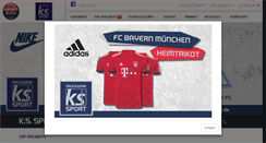 Desktop Screenshot of ks-sport.de